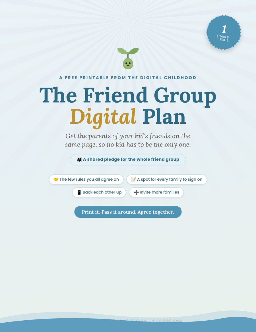 The Friend Group Digital Plan cover